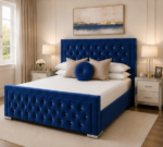 Hilton Double Bed – Premium Contemporary Bed - Comfortable Fabric Upholstered Bed