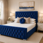 Hilton Double Bed – Premium Contemporary Bed - Comfortable Fabric Upholstered Bed