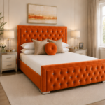 Hilton King Size Bed – Contemporary Soft Upholstery - King Size