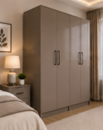 4 Door Wardrobe - Wooden 4 Door Wardrobe - Deluxe 4 Door Wardrobe – Stylish Bedroom Furniture - Image 2