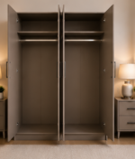 4 Door Wardrobe - Wooden 4 Door Wardrobe - Deluxe 4 Door Wardrobe – Stylish Bedroom Furniture
