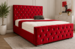 Super King Size Bed - Red Florida Bed King Size Frame - Super King Size - Luxury Red King Size  Bed - Image 5