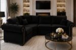 4 Seater Corner Sofa - Ashwin Stylish L Shape Sofa - Four Seater Sofa