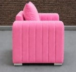 1 Seater Sofa - Pink Dylan Sofa - One Seater Sofa - Image 3