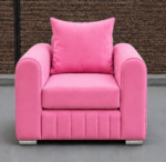 1 Seater Sofa - Pink Dylan Sofa - One Seater Sofa