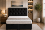 Super King Ottoman Bed with Gas Lift Storage