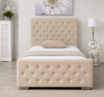 Florida Wooden Single Bed Frame - Florida Single Bed Beige Colour - Image 2