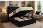Super King Ottoman Bed with Gas Lift Storage - Image 2