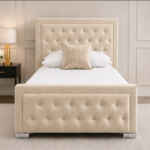Modern Single Bed Frame – Soft & Stylish Design - Luxury Single Bed