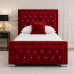 Single Bed Frame-Stylish & Comfortable - Hilton Single Bed – Modern Upholstered Bed