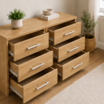 2 Bedside Tables with 3 Drawers – Modern Bedroom Furniture - Tables with 3 Drawers