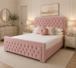 Modern Double Bed Frame – Soft & Stylish Design - Hilton Double Bed – Luxury Comfort Bedroom Bed - Image 3