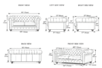Nicole 2 Seater Sofa - Image 7