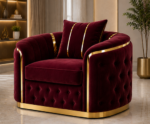 Madrid 1-Seater Sofa - 1-Seater Sofa - Madrid Sofa 1 Place – Comfortable Soft Fabric Lounge