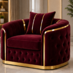 Madrid 1-Seater Sofa - 1-Seater Sofa - Madrid Sofa 1 Place – Comfortable Soft Fabric Lounge