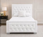 Hilton Single Bed – Luxury Modern Bedroom Bed - Premium Upholstered Headboard Bed