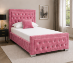 Single Bed Frame – Hilton Single Bed – Elegant Soft Headboard Bed - Image 4