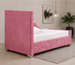Single Bed Frame – Hilton Single Bed – Elegant Soft Headboard Bed - Image 3