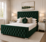 King Size Bed – Hilton King Size Bed – Beige Comfortable Modern Bed - Image 3