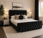 Modern Double Bed - Hilton Double Bed – Elegant Soft Headboard Bed - Image 4