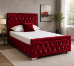 Hilton Single Bed – Modern Designer Upholstered Bed - Stylish Bedroom Bed for Compact Spaces - Image 4