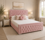 Modern Double Bed Frame – Soft & Stylish Design - Hilton Double Bed – Luxury Comfort Bedroom Bed - Image 4