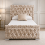 Single Bed Frame Velvet - Hilton Single Bed – Premium Contemporary Bed