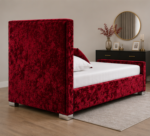 Hilton Single Bed – Modern Designer Upholstered Bed - Stylish Bedroom Bed for Compact Spaces - Image 3