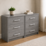 Premium Stylish Side Tables , 2 Bedside Tables with 3 Drawers