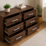 Two sides Table - 2 Bedside Tables with 3 Drawers – Premium Wooden Storage Tables