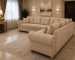 Stylish L Shape 5 Seater Sofa - Ashwin Family Corner Sofa – Premium 5 Seater - Image 3