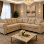 Stylish L Shape 5 Seater Sofa - Ashwin Family Corner Sofa – Premium 5 Seater
