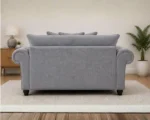Living Room 2 Ashwin Grey Seater Sofa - Image 3