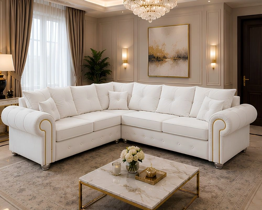 Ashwin Premium Living Room Sofa Ashwin 5 Corner Seater Sofa – Premium Quality Sofa - Image 1