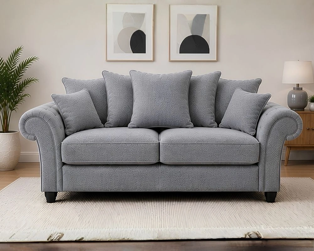 Ashwin Premium Relaxation Sofa Living Room 2 Ashwin Grey Seater Sofa - Image 1