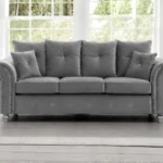 Luxury 3 Seater Sofa - 3 Seater Grey Sofa