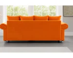 Stylish 3 Seater Sofa - Orange Fabric sofa - Ashwin Sofa - Image 4