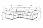 Brown Sofa - Ashwin Corner 4 Seater Sofa - L Shape Sofa - Image 5