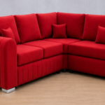 Corner Sofa - Lilly Sofa - Luxury Fabric 4 Seater Sofa