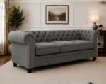 Chesterfield Velvet 3 Seater Sofa - Chesterfield Premium 3 Seater Sofa - Image 2