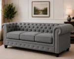 Chesterfield Velvet 3 Seater Sofa - Chesterfield Premium 3 Seater Sofa - Image 3