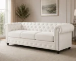 Chesterfield High Back 3 Seater Sofa - Premium Sofa - Image 2