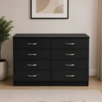 Chest of Drawers 4/4 – Modern Large Drawer Chest for Bedroom Storage -  Luxury Wooden Drawer Cabinet for Modern Homes