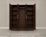 Classic Premium 6 Door Wardrobe with Mirror - Luxury Storage Cabinet with Drawers - Image 4