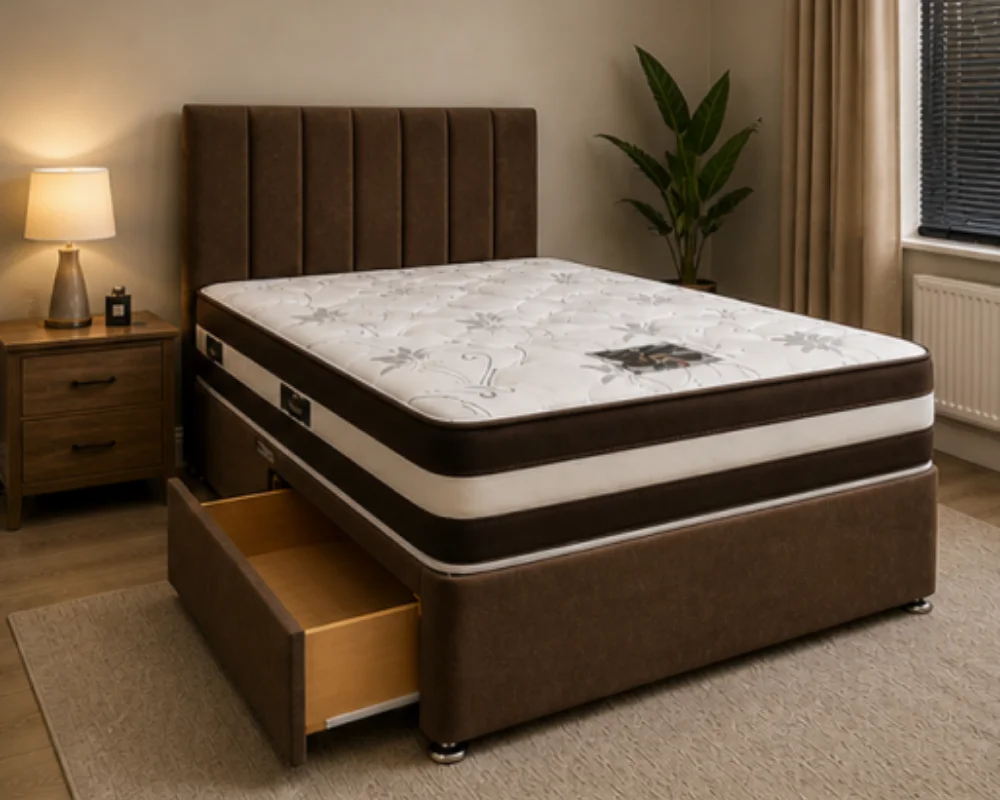 Contemporary Divan Bed King Size Space Saving King Size Divan Bed – Smart Storage Solution - Image 1