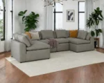 Spacious 6 Seater U Shape Sofa – Comfortable Lounge - Image 2