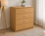 Chest of 4 Drawers - Four Drawers - Elegant Premium Wooden Bedroom Cabinet UK - Image 2