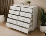 Chest of 5+5 Drawers - Stylish Drawer Storage - Modern Large Storage - Image 2