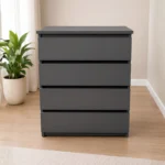 Premium Wooden Bedroom Cabinet - Chest of 4 Drawers
