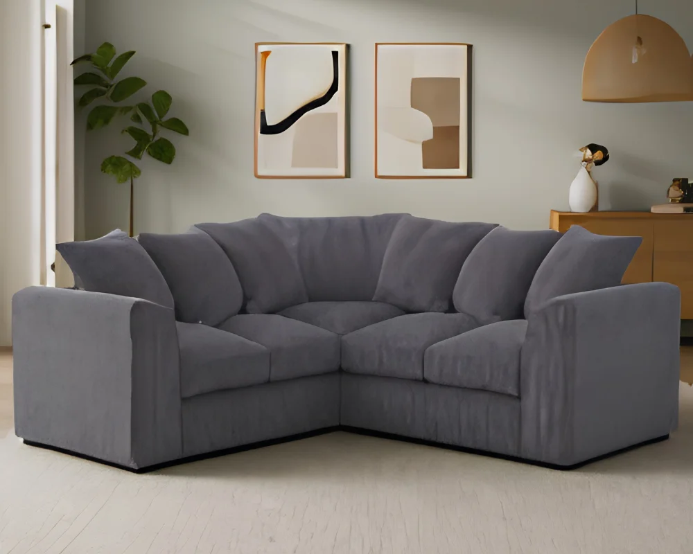 Elegant Fabric L Shape Corner Sofa Living Room 5 Seater Luxury Dylan Corner Sofa – Spacious & Elegant Design - Image 1